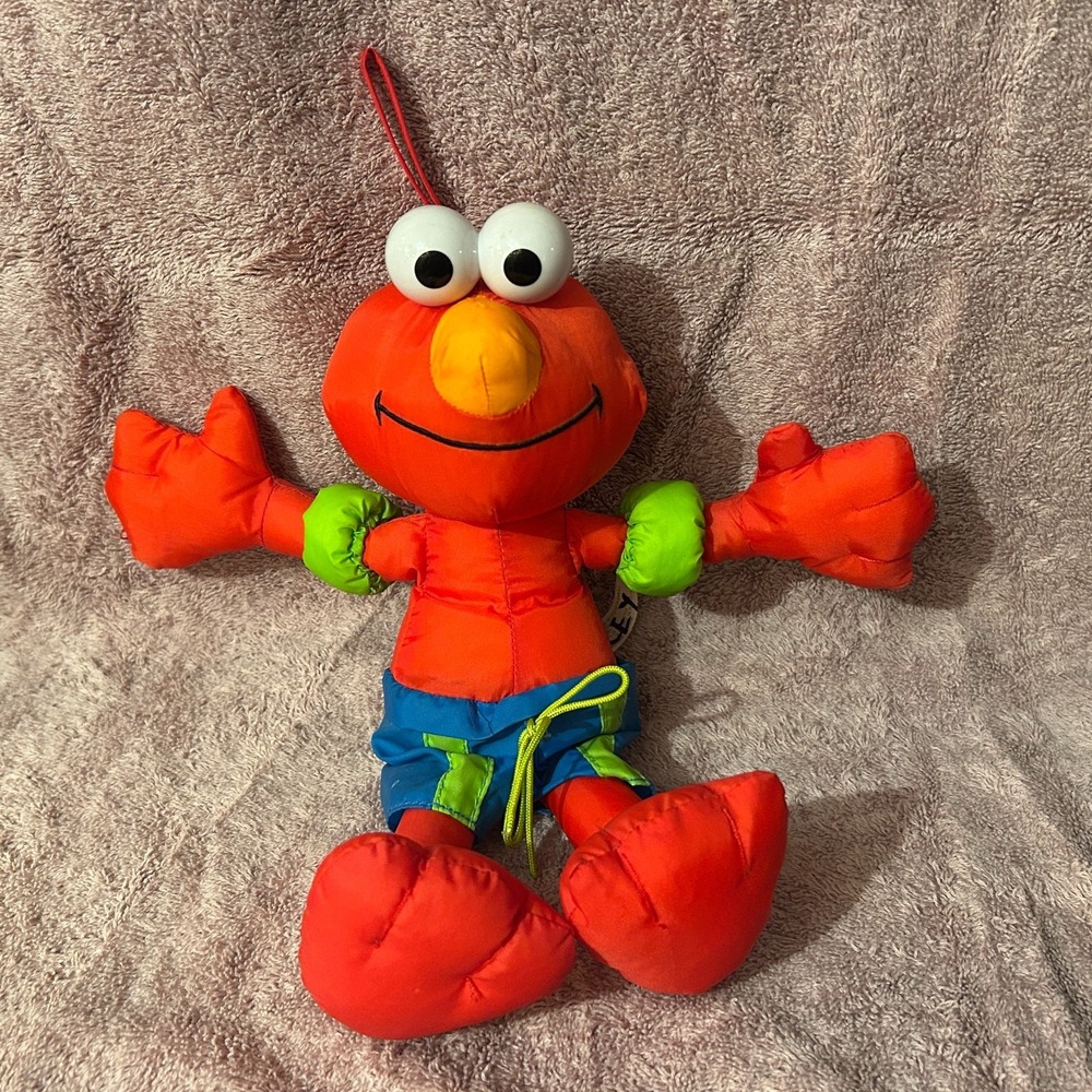 2003 Elmo's World Fisher-Price Sesame Street Plush Splash Bath Water Swim Y2K